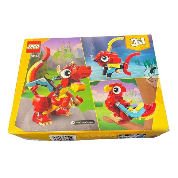 LEGO CREATOR: Red Dragon - Kit 31145 - 3 In 1 Builds! Damaged Box - Picture 2 of 4
